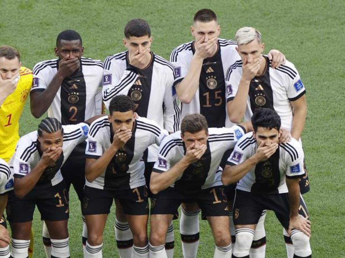 Alemania en su partido debut del Mundial de Qatar.