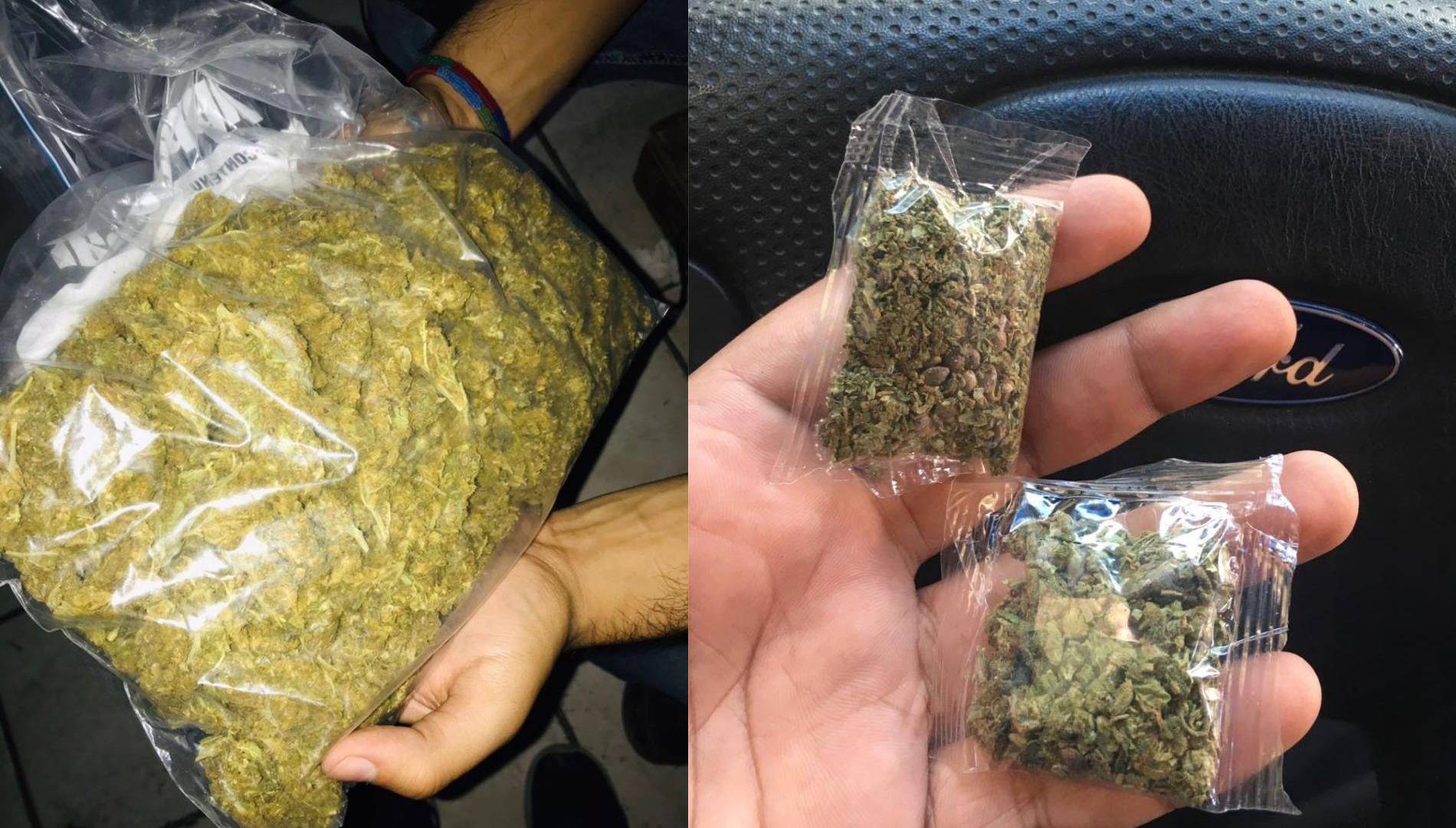 $!El movimiento de marihuana representa cuantiosas ganancias en el mercado de San Pedro Sula. Fotografía muestra a distribuidores locales con el estupefaciente.