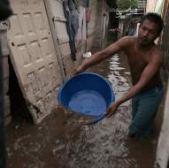 Destrucción en dos horas de lluvias