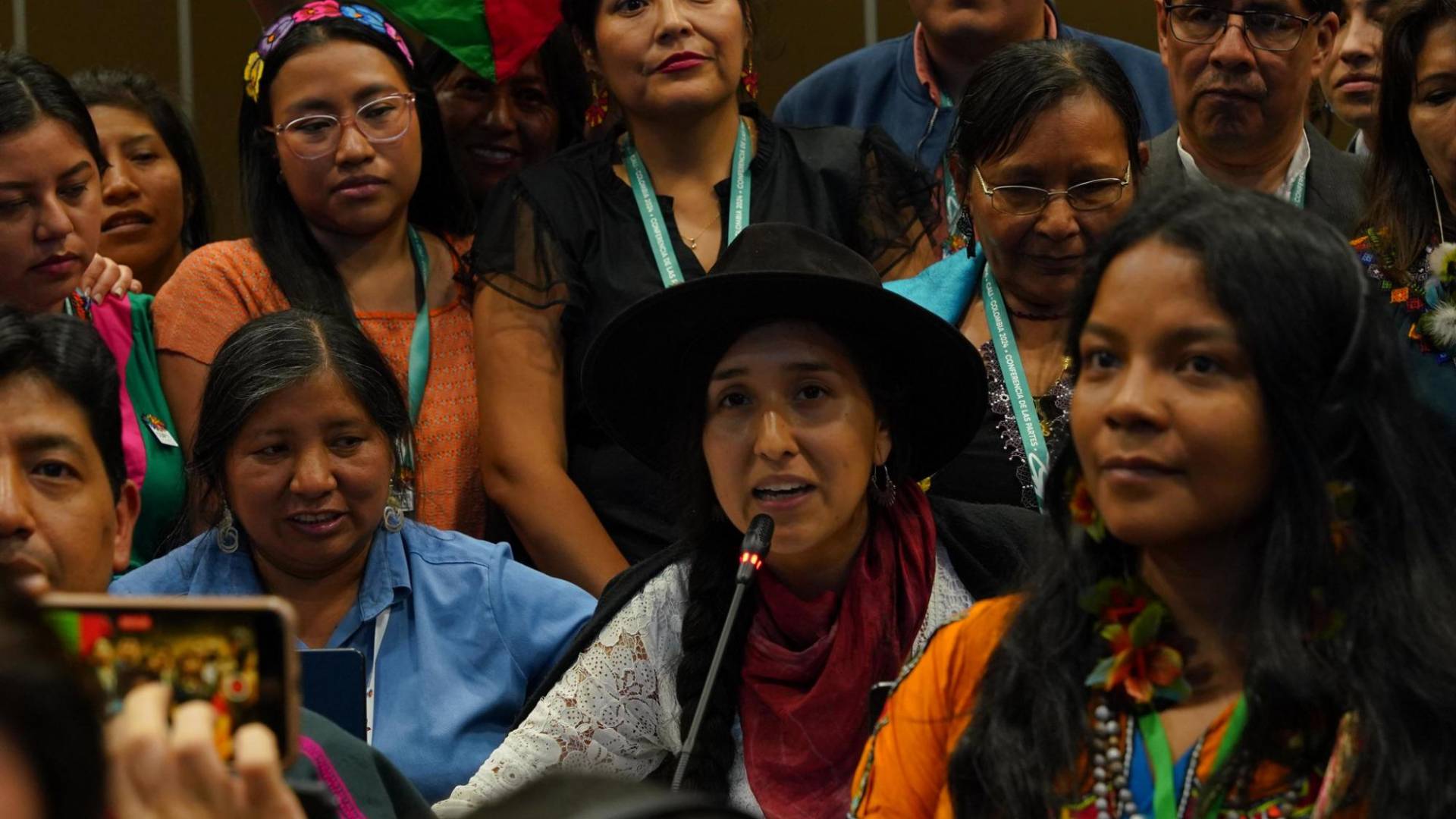 $!Camila Romero, vocera del Foro Internacional Indígena, agradece a la ministra Susana Muhamad y los delgados por adoptar el órgano subsidiario del artículo 8(j).