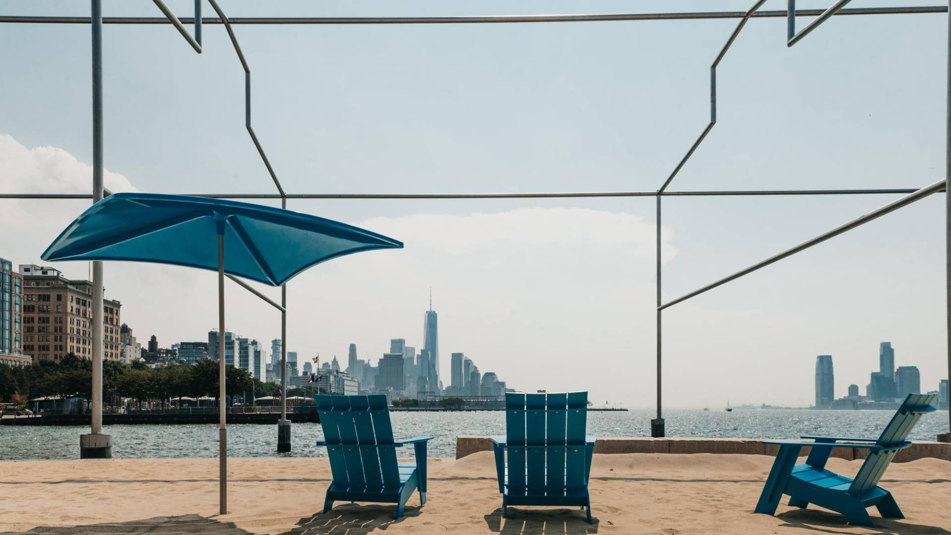 $!Península de Gansevoort Un área recreativa en el lado oeste de Nueva York incluye una playa de arena.