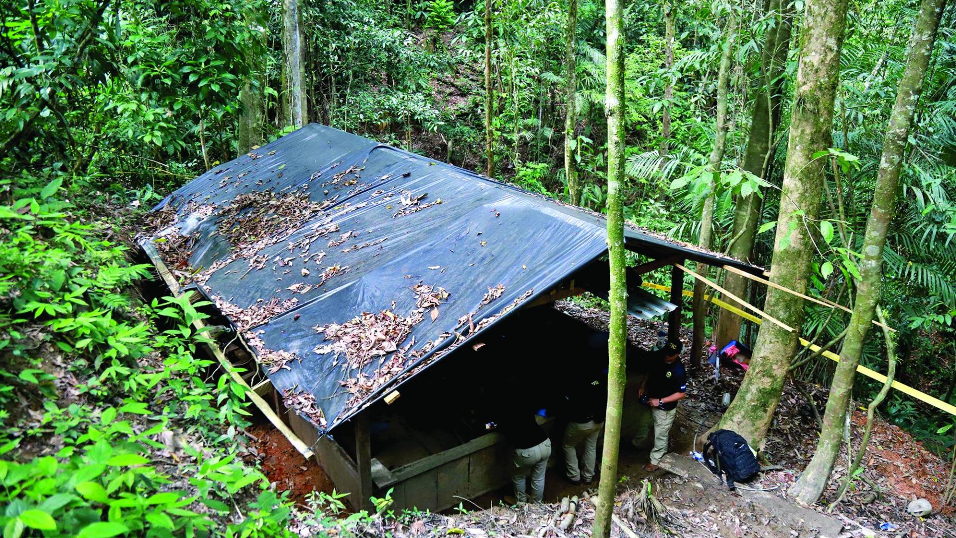 $!Un narcolaboratorio en una remota zona de Honduras.