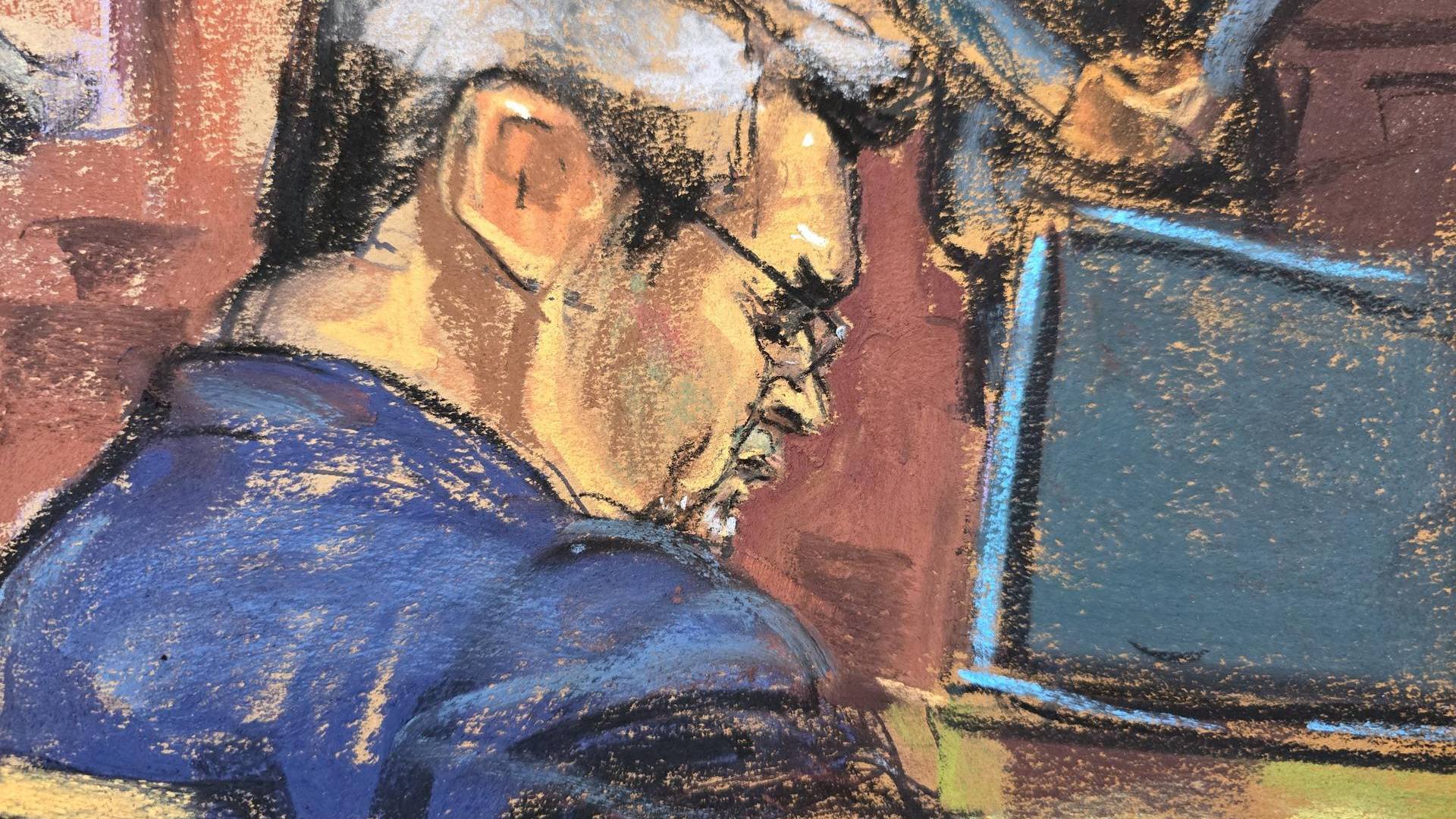 $!JOH, hoy, en su juicio en Nueva York.