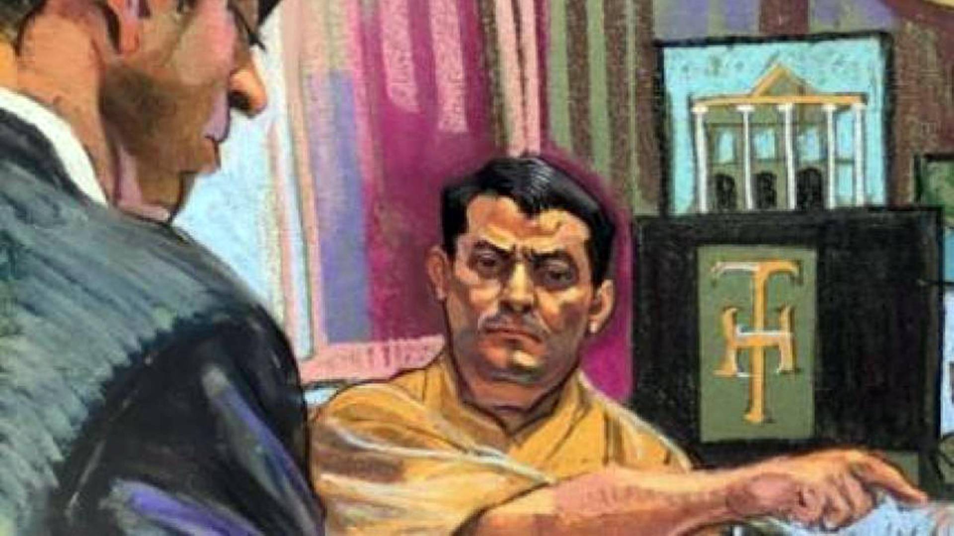 $!<b>Alexander Ardón cuando fue testigo en el juicio contra Juan Antonio Hernández.</b>