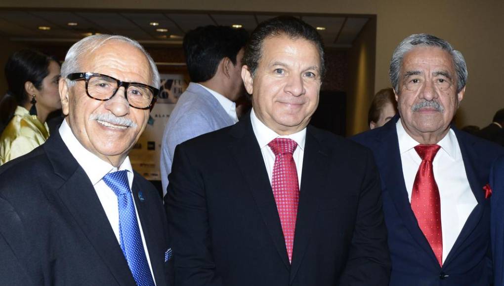 Fuad Faraj, Jesús Canahuati y Rafael Flores 