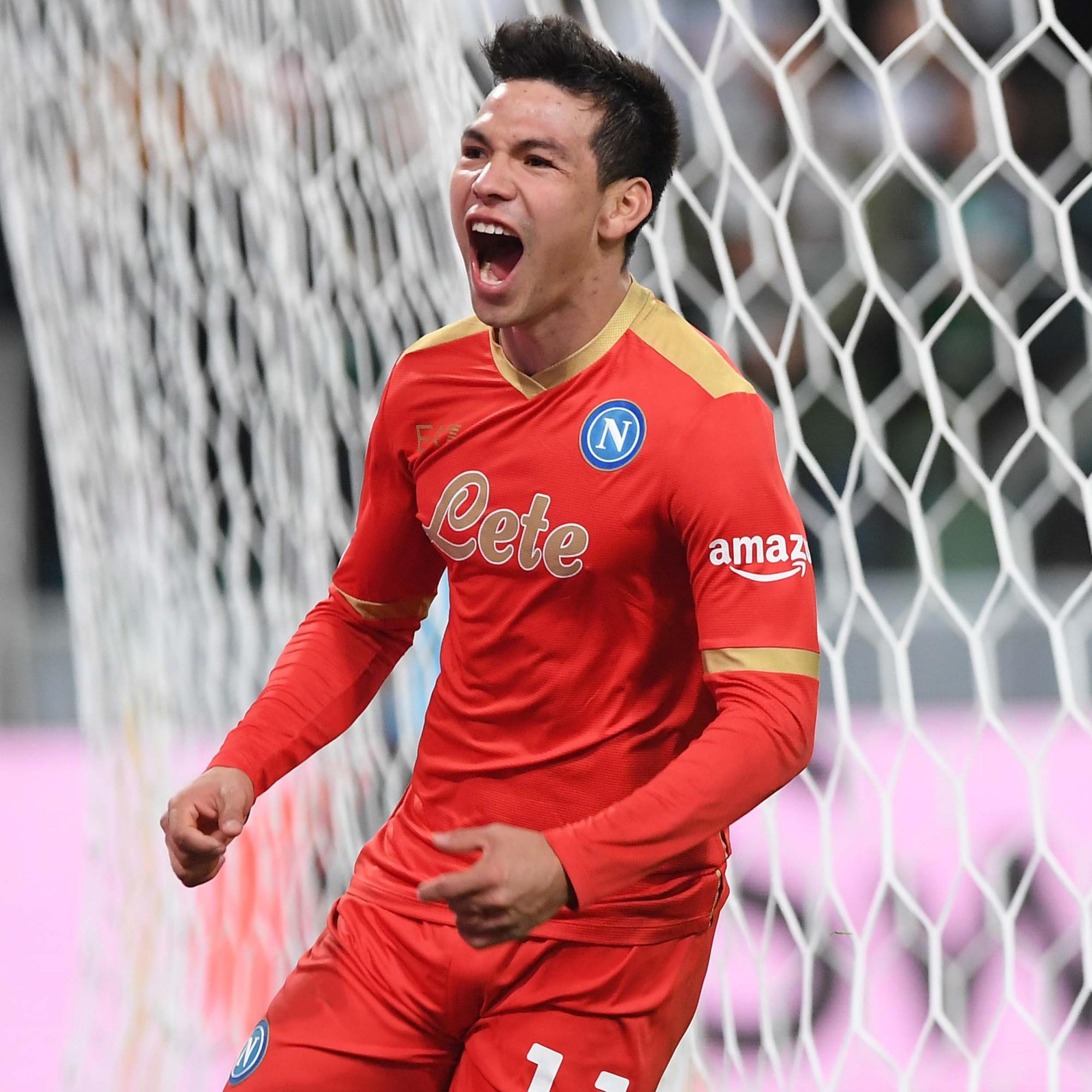 ‘Chucky’ Lozano gritando su gol contra el Legia Varsovia.