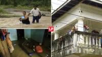 Tristeza, desesperación y, con el paso de los días, resignación es lo que sienten los hondureños cuyas casas fueron inundadas por las guas del río Ulúa que subió su nivel debo a las constantes lluvias.
