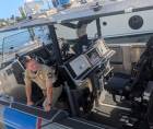 Joseph Buell, supervisor de agentes de interdicción marítima, durante una demostración a periodistas sobre las operaciones de la frontera marítima en Florida, donde se interceptan embarcaciones ilegales.