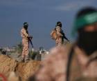 Integrantes del grupo islamista palestino <b>Hamás.</b>