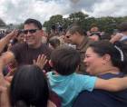 Alexander Ardón Soriano fue recibido el martes por pobladores de El Paraíso, Copán, donde fue alcalde.