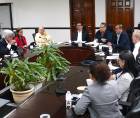 Representantes del Banco Mundial y de la Secretaría de Agricultura y Ganadería en la reunión de revisión de proyectos.
