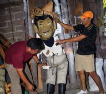 Quemarán monigote de Lobo y Juan Orlando para despedir 2012