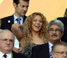 Así sufrió Shakira el triunfo de España sobre Italia