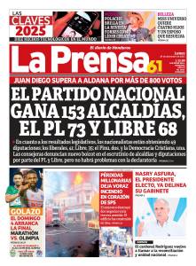 El Partido Nacional gana 153 alcaldías, el PL 73 y Libre 68