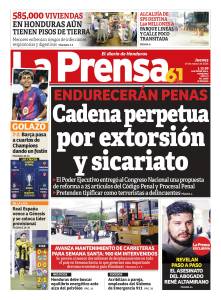 Cadena por extorsión y sicariato