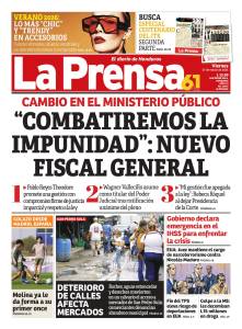 Combatiremos la impunidad: nuevo fiscal general