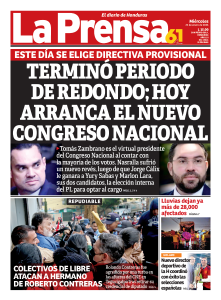 Terminó periodo de Redondo; hoy arranca el nuevo Congreso Nacional