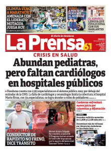 Abundan pediatras, pero faltan cardiólogos en hospitales públicos