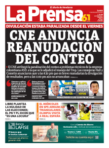 CNE anuncia reanudación del conteo