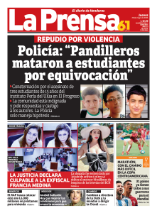 Policía: Pandilleros mataron a estudiantes por equivocación
