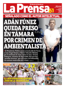 Adán Fúnez queda preso en Támara por crimen de ambientalista