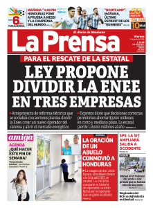 Ley propone dividir la Enee en tres empresas