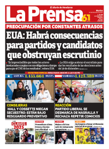 EUA: Habrá consecuencias para partidos y candidatos que obstruyan escrutinio