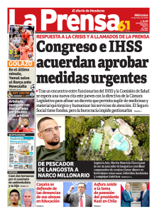 Congreso e IHSS acuerdan aprobar medidas urgentes