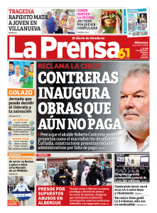 Contreras inaugura obras que aún no paga