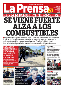 Se viene fuerte alza a los combustibles