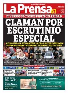 Claman por escrutinio especial