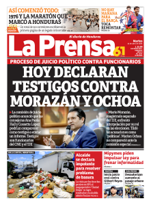 Hoy declaran testigos contra Morazán y Ochoa
