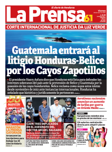 Guatemala entrará al litigio Honduras-Belice por los Cayos Zapotillos