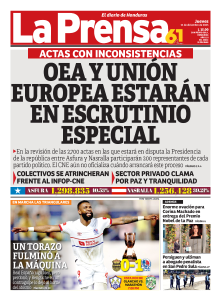 OEA y Unión Europea estarán en escrutinio especial