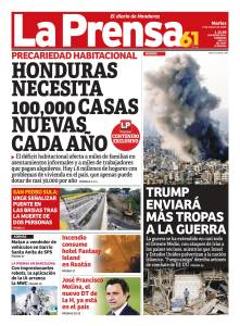 Honduras necesita 100,000 casas nuevas cada año