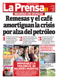 Remesas y el café amortiguan la crisis por alza del petróleo