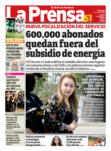 600,000 abonados quedan fuera del subsidio de energía