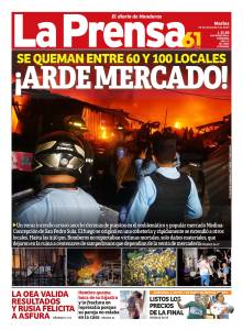 Se queman entre 60 y 100 locales: ¡arde el mercado!