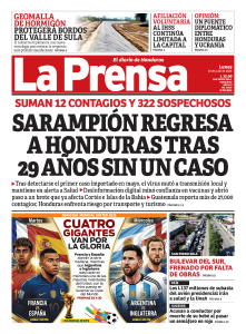 Sarampión regresa a Honduras tras 29 años sin un caso