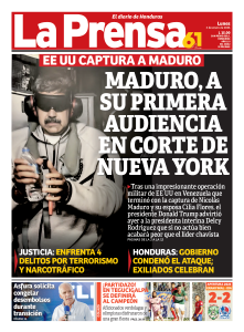 Maduro, a su primera audiencia en corte de Nueva York