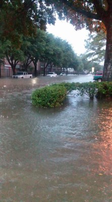 Hondureños sufren furia del huracán Harvey que inunda calles de Houston