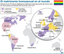 El Parlamento de Francia da el 'sí' al matrimonio homosexual