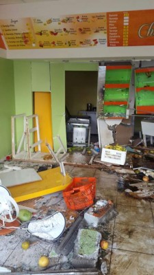 Se salvaron mujer y tres hijos que solían dormir frente a la juguera