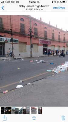 Terror en el centro de San Pedro Sula por saqueadores