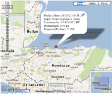 Se registran tres sismos entre 5,1 y 5,8 en el norte de Honduras