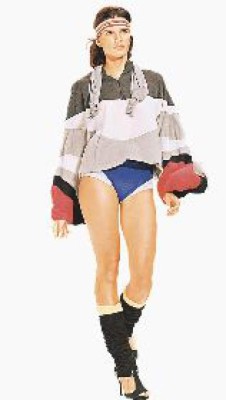 Novia de Ronaldo, la sensación en desfile de moda