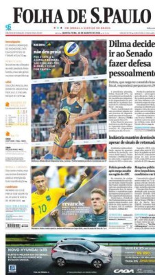 Las portadas luego de la goleada de Brasil a Honduras