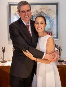 Sheinbaum contrajo matrimonio con Jesús María Tarriba Unger, su excompañero de la universidad y pareja por varios años, el pasado 17 de noviembre.