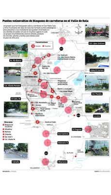Progreseños, villanovenses y limeños también sufren por tomas