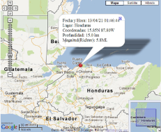 Se registran tres sismos entre 5,1 y 5,8 en el norte de Honduras